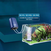 Load image into Gallery viewer, Silent Aquarium Oxygen Air Pump for Fish Tank 4 Outlet Adjustable Oxygenator Air Compressor Aerator with Check Valve Air Stone Aquatic Accessories 220v 3W/4.5W/6.5W/9W/12W/14W