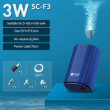 Load image into Gallery viewer, Silent Aquarium Oxygen Air Pump for Fish Tank 4 Outlet Adjustable Oxygenator Air Compressor Aerator with Check Valve Air Stone Aquatic Accessories 220v 3W/4.5W/6.5W/9W/12W/14W