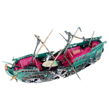 Load image into Gallery viewer, Large Aquarium Decoration Landscaping Pirate Ship Broken Boat Resin Ship Separated Sunk Wreck Air Split Shipwreck Fish Tank Accessories Pet Furniture Decor