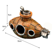 Load image into Gallery viewer, Fish Tank Resin Submarine Decoration Small Fish Hiding House Landscape Submarine Breeding Tank Ornaments Aquarium Supplies Aquarium Accessories