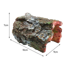 Load image into Gallery viewer, Aquarium Decoration Fake Tree Stump Artificial Bark Resin Branch Simulation Hollow Wood Model Figurine Fish Tank Hide Cave Craft Amphibians Landscape Dodge Hole DIY Accessory