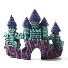 Load image into Gallery viewer, Artificial Stone-island Resin Aquarium Castle Decorations Ancient Castles Fish Tank Statue Rock Cave Building Decoration for Aquariums Landscaping Ornament