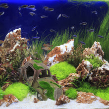 Load image into Gallery viewer, Fish Tank Decoration Landscaping Resin Wreck Old Car Hideaway Broken Vehicle House with Cave and Moss Aquarium Ornament Decor Accessory