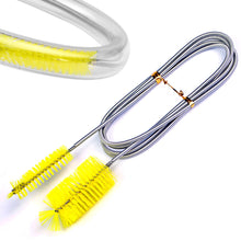 Load image into Gallery viewer, Aquarium Cleaning Brush Stainless Steel Flexible Bent Tube Brush Water Air Tube Pipe Hose Cleaner Fish Tank Accessories