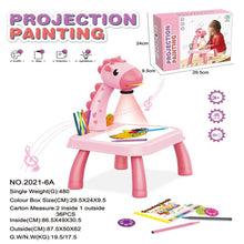Load image into Gallery viewer, Kids Projector Drawing Table Painting Board Desk Multifunctional Writing Arts Crafts Educational Projection Machine Drawing Toy