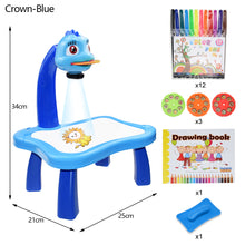 Load image into Gallery viewer, Kids Projector Drawing Table Painting Board Desk Multifunctional Writing Arts Crafts Educational Projection Machine Drawing Toy