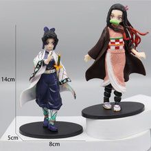Load image into Gallery viewer, Anime 16CM Demon Slayer Kimetsu no Yaiba Figure Kamado Tanjirou Action Figure Agatsuma Zenitsu Nezuko Warrior PVC Model Toys