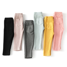 Load image into Gallery viewer, Baby Girls Boys Leggings Cotton Pants for diapers Spring Autumn Kids Girl Elastic Pants Fashion High Waist Long Trousers Children's Big Butt Pant