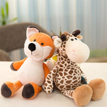Load image into Gallery viewer, 25/35cm Cute Stuffed Toys for Kids Forest Jungle Animal Plush Dolls Lion Tiger Elephant Giraffe Fox Raccoon Monkey Cartoon Toys for Children Gifts