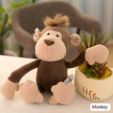 Load image into Gallery viewer, 25/35cm Cute Stuffed Toys for Kids Forest Jungle Animal Plush Dolls Lion Tiger Elephant Giraffe Fox Raccoon Monkey Cartoon Toys for Children Gifts