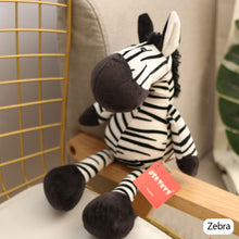 Load image into Gallery viewer, 25/35cm Cute Stuffed Toys for Kids Forest Jungle Animal Plush Dolls Lion Tiger Elephant Giraffe Fox Raccoon Monkey Cartoon Toys for Children Gifts