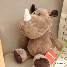 Load image into Gallery viewer, 25/35cm Cute Stuffed Toys for Kids Forest Jungle Animal Plush Dolls Lion Tiger Elephant Giraffe Fox Raccoon Monkey Cartoon Toys for Children Gifts