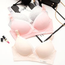 Load image into Gallery viewer, Wirefree Nursing Maternity Bra Cotton Breastfeeding Bra for Pregnant Women Pregnancy Breast