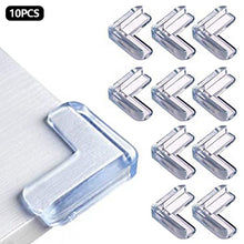 Load image into Gallery viewer, 10pcs Baby Safety Silicone Protector Table Corner Edge Protection Cover Children Anticollision Guards Kid Security Corner Guard