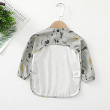Load image into Gallery viewer, Print Children Bibs Food Eating Apron Kid Painting Smock Infant Long Sleeve Waterproof Bib for Baby Breakfast Lunch Dinner Feeding
