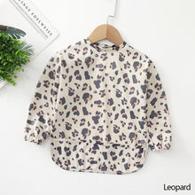 Load image into Gallery viewer, Print Children Bibs Food Eating Apron Kid Painting Smock Infant Long Sleeve Waterproof Bib for Baby Breakfast Lunch Dinner Feeding