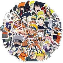 Load image into Gallery viewer, 50pcs/Pack Naruto Cartoon Anime Stickers Waterproof Skateboard Motorcycle Guitar Luggage Laptop Bicycle Sticker Kids Toys
