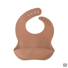 Load image into Gallery viewer, Baby Silicone Bib Infant Waterpoof Feeding Bibs Adjustable Saliva Towel Toddler Boys Girls Aprons