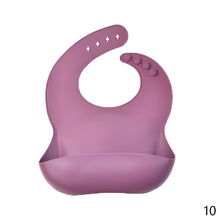 Load image into Gallery viewer, Baby Silicone Bib Infant Waterpoof Feeding Bibs Adjustable Saliva Towel Toddler Boys Girls Aprons