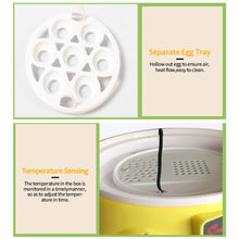 Load image into Gallery viewer, Mini 7 Egg Incubator Poultry Incubator Brooder Digital Temperature Control Egg Incubator Hatcher for Chicken Bird Egg