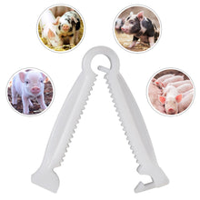 Load image into Gallery viewer, 100Pcs Disposable Livestock Umbilical Cord Clip Farm Animal Umbilical Stalk Clamp Piglet Lamb Calf Umbilical Cord Clipper Farm Supplies