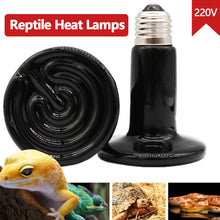 Load image into Gallery viewer, Reptile Heat Lamps Snake Tortoises Lizard Amphibian Heating Bulb Infrared Ceramic Lamp 220V 25w/50W/75W/100W/150W/200W Heating Equipment