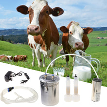 Load image into Gallery viewer, Durable Stainless Steel 2L Electric Pulse Milking Machine Tools with Adjustable Suction Goat Sheep Milk Tray for Farm