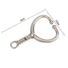 Load image into Gallery viewer, Stainless Steel Pierce Free Cow Nose Ring Automatic Cattle Binding Nose Buckle Tool Nose Clamp with Spring Farm Supplies