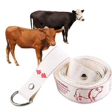 Load image into Gallery viewer, Cattle Bust Weight Contrast Tape Cow Calf Weight Tape Zebu Measuring Soft Ruler Farm Animal Supplies