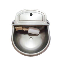 Load image into Gallery viewer, 304 Stainless Steel Water Bowl with Drain Hole for Cow Farm Cattle Horse Goat Sheep Automatic Water Feeder Farm Supplies