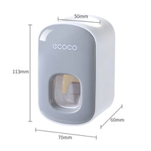 Load image into Gallery viewer, Automatic Bathroom Toothpaste Squeezer Toothpaste Dispenser Dust-proof Toothbrush Holder Wall Mount Stand Bathroom Accessories