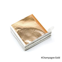 Load image into Gallery viewer, 100pcs 9x9cm Art Craft Design Paper Sheets Practical Pure Shiny Gold Silver Rose gold Leaf for Gilding DIY Craft Party Decoration