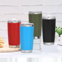 Load image into Gallery viewer, 20oz Thermal Mug Beer Cup Tumbler Stainless Steel Double Wall Vacuum Insulated Coffee Tea Mug Wide Mouth Water Bottle Drinkware