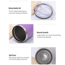 Load image into Gallery viewer, 20oz Thermal Mug Beer Cup Tumbler Stainless Steel Double Wall Vacuum Insulated Coffee Tea Mug Wide Mouth Water Bottle Drinkware