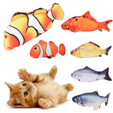 Load image into Gallery viewer, Cat USB Charger Toy Fish Interactive Electric Floppy Fish Cat Toy Realistic Pet Cats Chew Bite Toys Pet Supplies
