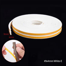 Load image into Gallery viewer, 5 Meters DIPE Self-adhesive Door And Window Sealing Strip Glass Window Anti-collision Rubber Strip Foam Sound Insulation Strip