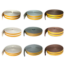 Load image into Gallery viewer, 10 Meters DIPE Self-adhesive Door And Window Sealing Strip Glass Window Anti-collision Rubber Strip Foam Sound Insulation Strip