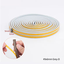 Load image into Gallery viewer, 10 Meters DIPE Self-adhesive Door And Window Sealing Strip Glass Window Anti-collision Rubber Strip Foam Sound Insulation Strip