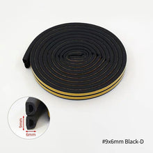 Load image into Gallery viewer, 10 Meters DIPE Self-adhesive Door And Window Sealing Strip Glass Window Anti-collision Rubber Strip Foam Sound Insulation Strip