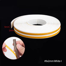 Load image into Gallery viewer, 10 Meters DIPE Self-adhesive Door And Window Sealing Strip Glass Window Anti-collision Rubber Strip Foam Sound Insulation Strip