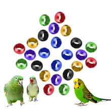 Load image into Gallery viewer, 10Pcs Pigeons Foot Ring 8x6mm Aluminum Bird Foot Ring Outdoor Flight Training Tool Competition Identification Label
