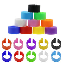 Load image into Gallery viewer, 100Pcs Pigeons Foot Ring 8/10x7mm Bird Foot Ring Outdoor Flight Training Tool Plastic Clip Ring Pigeon Dove Quail Foot Ring Competition Identification Label