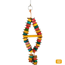 Load image into Gallery viewer, Parrot Bird Toy Wood Parrot Chew Toy Chewing Cardboard Destroy Birds Toy Bird Cage Decoration Bird Supplies