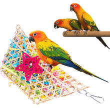 Load image into Gallery viewer, Bamboo Weaving Parrots Toys Hanging Parrot Chew Toy Bird Cage Decoration Bird Supplies Bird Training Accessories