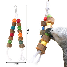 Load image into Gallery viewer, Parrot Bird Toy Wood Parrot Chew Toy Chewing Cardboard Destroy Birds Toy Bird Cage Decoration Bird Supplies