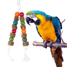 Load image into Gallery viewer, Parrot Bird Toy Wood Parrot Chew Toy Chewing Cardboard Destroy Birds Toy Bird Cage Decoration Bird Supplies