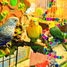Load image into Gallery viewer, 6Pack Parrots Toys Bird Cage Toys for Parrots Swing Hanging Chewing Bite Bridge Wooden Beads Ball Bell Toys