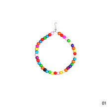 Load image into Gallery viewer, Natural Wooden Parrots Swing Toy Birds Parakeet Perch Hanging Swings Cage With Colorful Beads Bells Toys Parrot Cage Decoration Bird Supplies