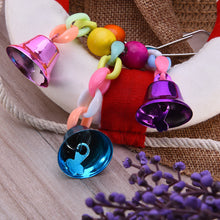 Load image into Gallery viewer, 1PC Parrot Plastic Climb Bite Chew Toy With Hanging Swing Bells Birds Cage Decoration Bird Toy Pet Supplies For Parakeet Cockatiel Parrots