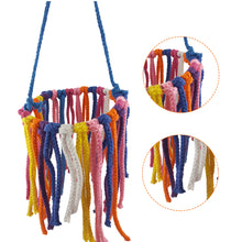Load image into Gallery viewer, Parrot Swing Toy Chew Creative Color Cotton Rope Parrot Standing Loop Hanging Bird Cage Climbing Toy Pet Accessories